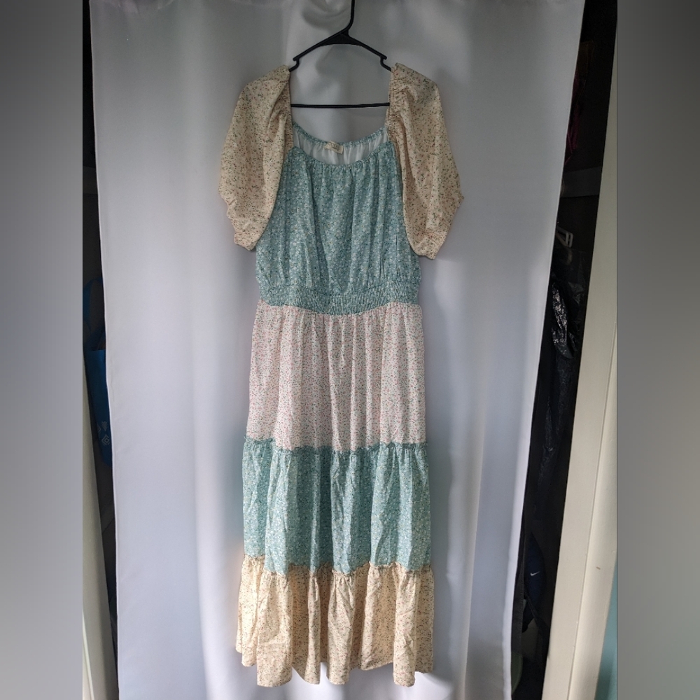 Roolee Mom Tiered Andalasia Dress - Nursing Friendly!